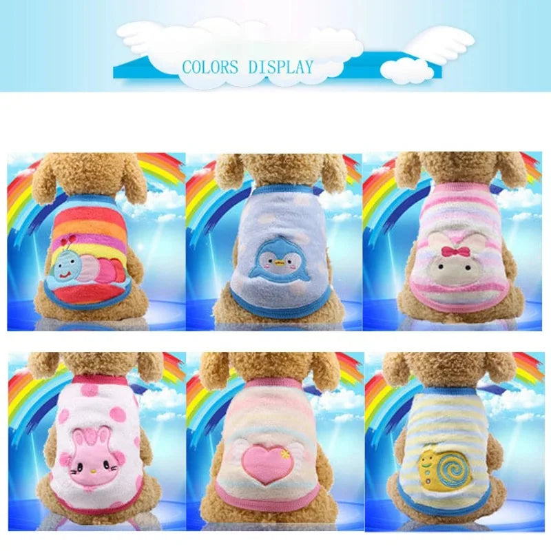 Cartoon Fleece Pet Sweater