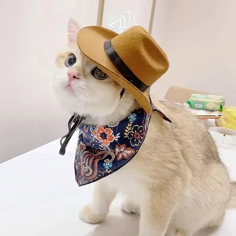 Western Cowboy Pet Hat