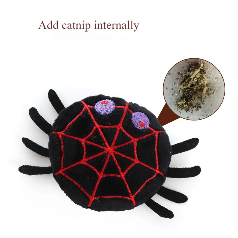 Halloween Catnip Cat Toys — Bat & Spider Shaped Teaser for Cats