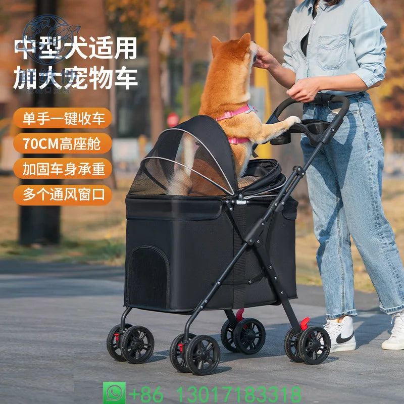 Lightweight Foldable Pet Stroller
