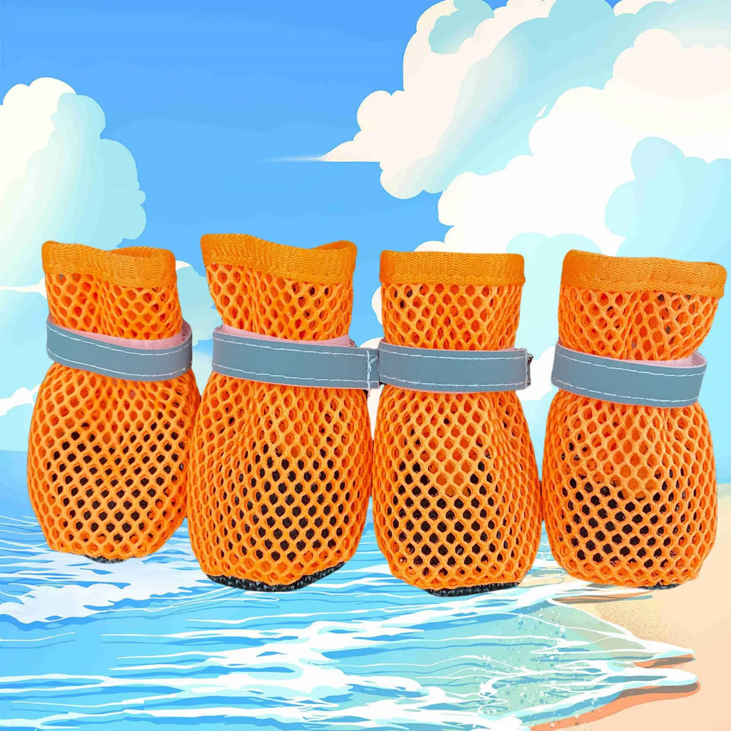 Non-slip, breathable and wear-resistant dog shoes, soft sole anti-slip off pet dog boots, durable paw protective covers
