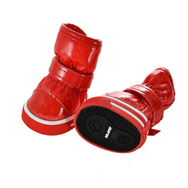 Winter Pet Dog Shoes For Small Dogs Warm Fleece Puppy Pet Shoes Waterproof Dog Snow Boots Chihuahua Yorkie Shoes Pet Products