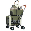 Foldable Travel Carriage with Detachable Carriers