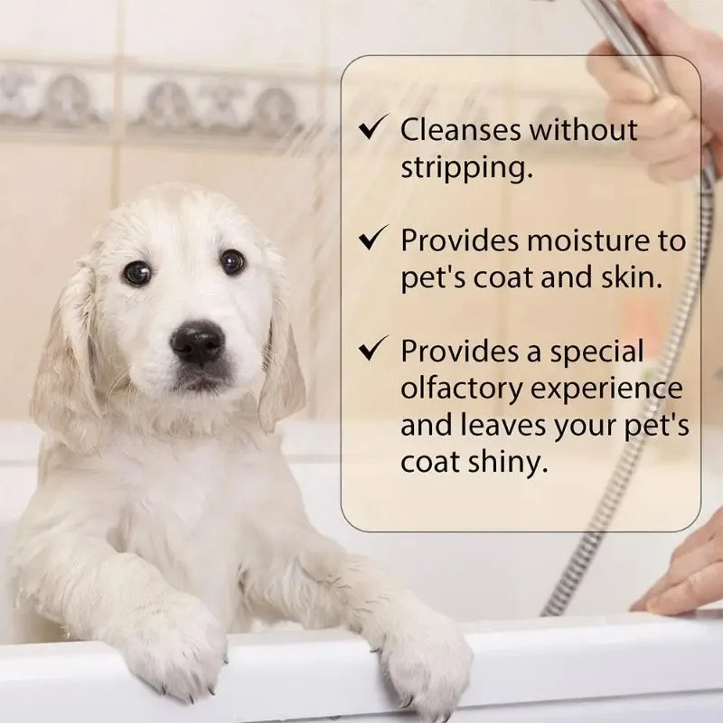 Pet Shampoo Softening & Odor-Removing Shower Gel for Cats & Dogs