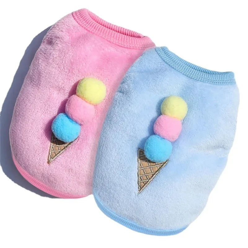 Cartoon Fleece Pet Sweater