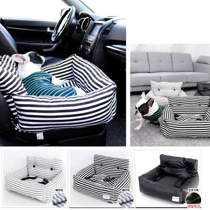 Blue Starry Sky Dog Car Seat & Travel Bed