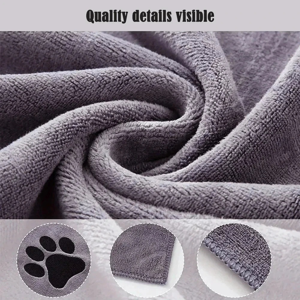 Super Soft Microfiber Pet Bath Towels — 3 Size Options