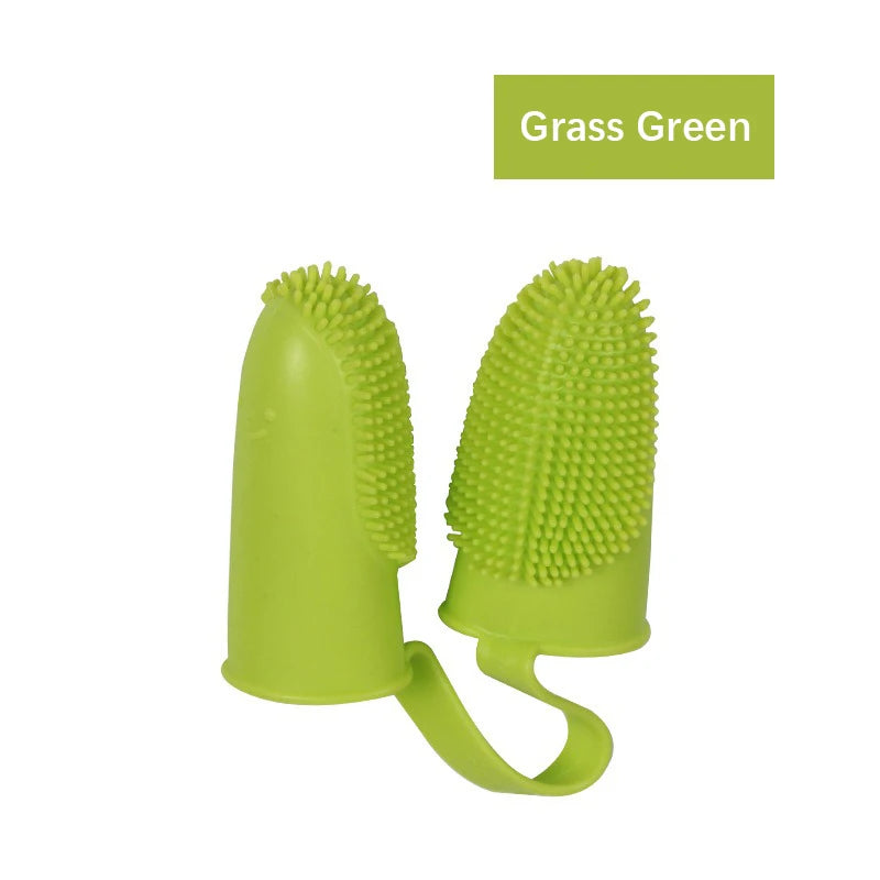 Dual Finger Pet Toothbrush — Soft Bristle Oral Cleaner for Dogs & Cats