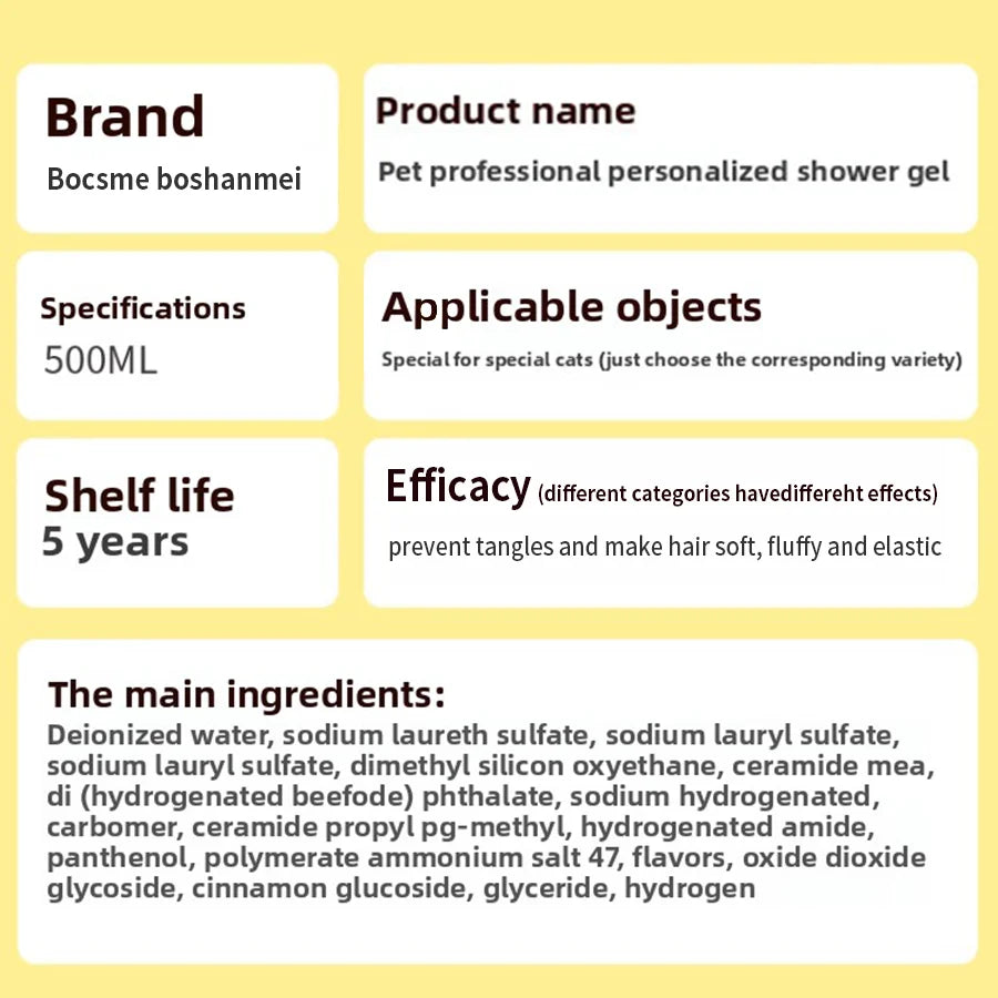 PetClear Pet Shampoo 500ml Plant Formula Flea Insect Repellent Deodorizing Detangling Natural Long-Lasting Fragrance