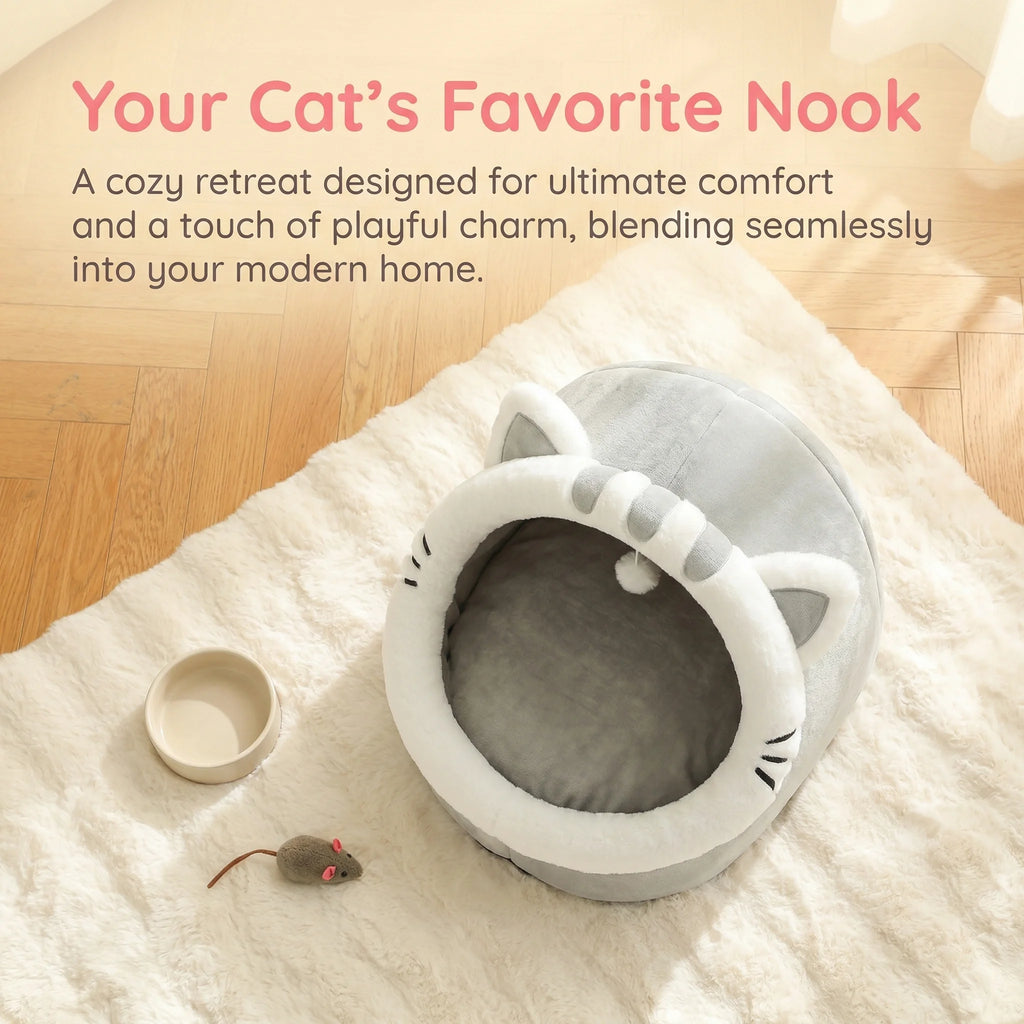 Four Season Universal Cat Bed Cat House Soft And Comfortable Pet Bed Puppy Sleeping Bag Pet Supplies Tent Habitats Basket House