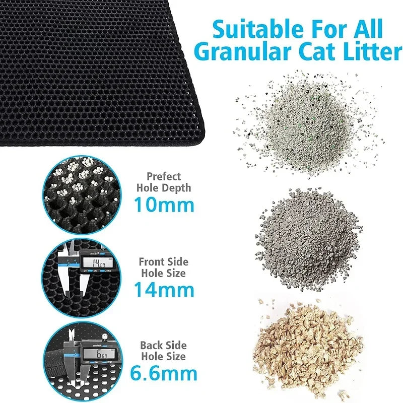 Waterproof Double Layer Cat Litter Trapping Mat