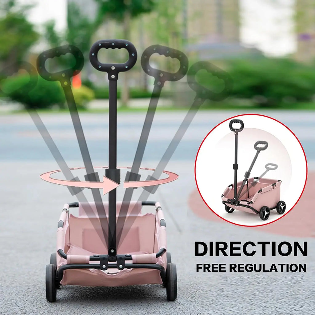 4-Wheels Folding Travel Pet Cart