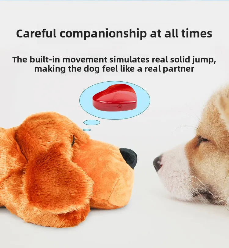 Pet Soothing Heartbeat Plush Toy Anxiety Relief Companion for Dogs