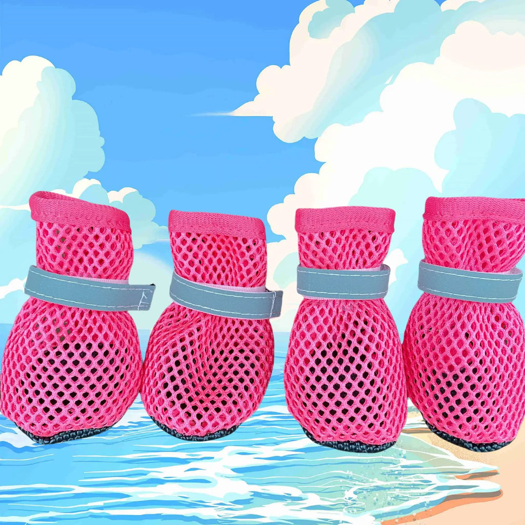 Non-slip, breathable and wear-resistant dog shoes, soft sole anti-slip off pet dog boots, durable paw protective covers