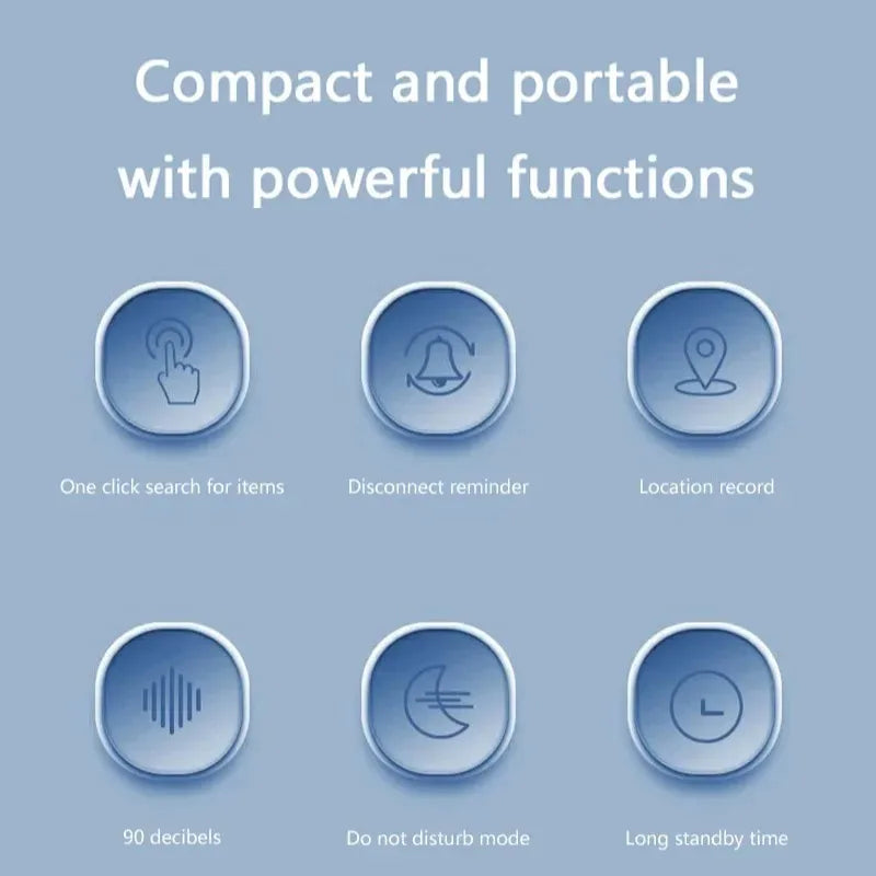 Mini Smart Anti-Lost Tracker Reminder For Pets Kids Bag Wallet 5G Bluetooth GPS Device Air Tag Finder Tracking Locator