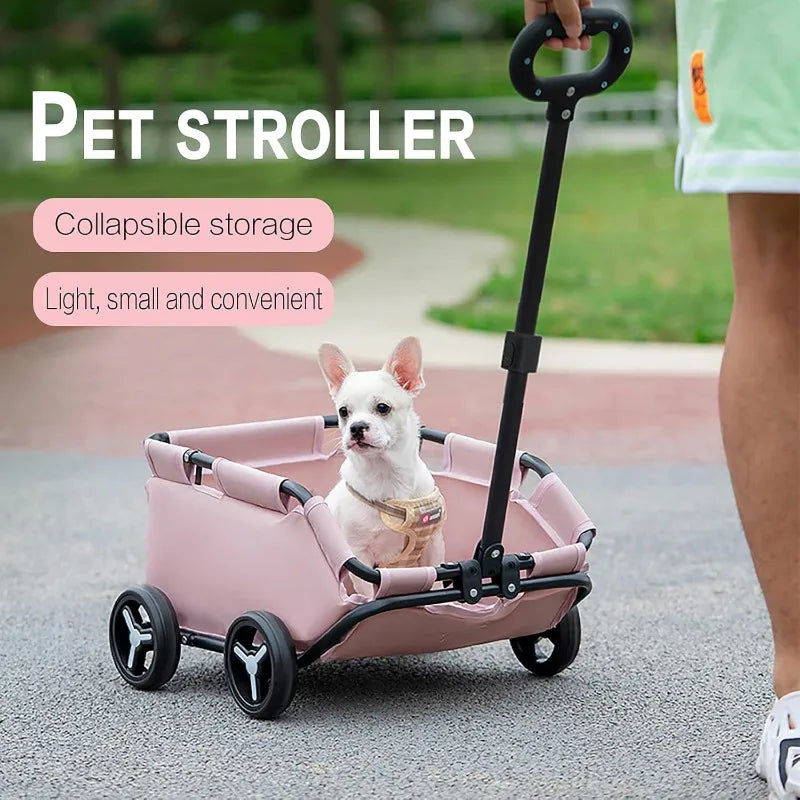4-Wheels Folding Travel Pet Cart