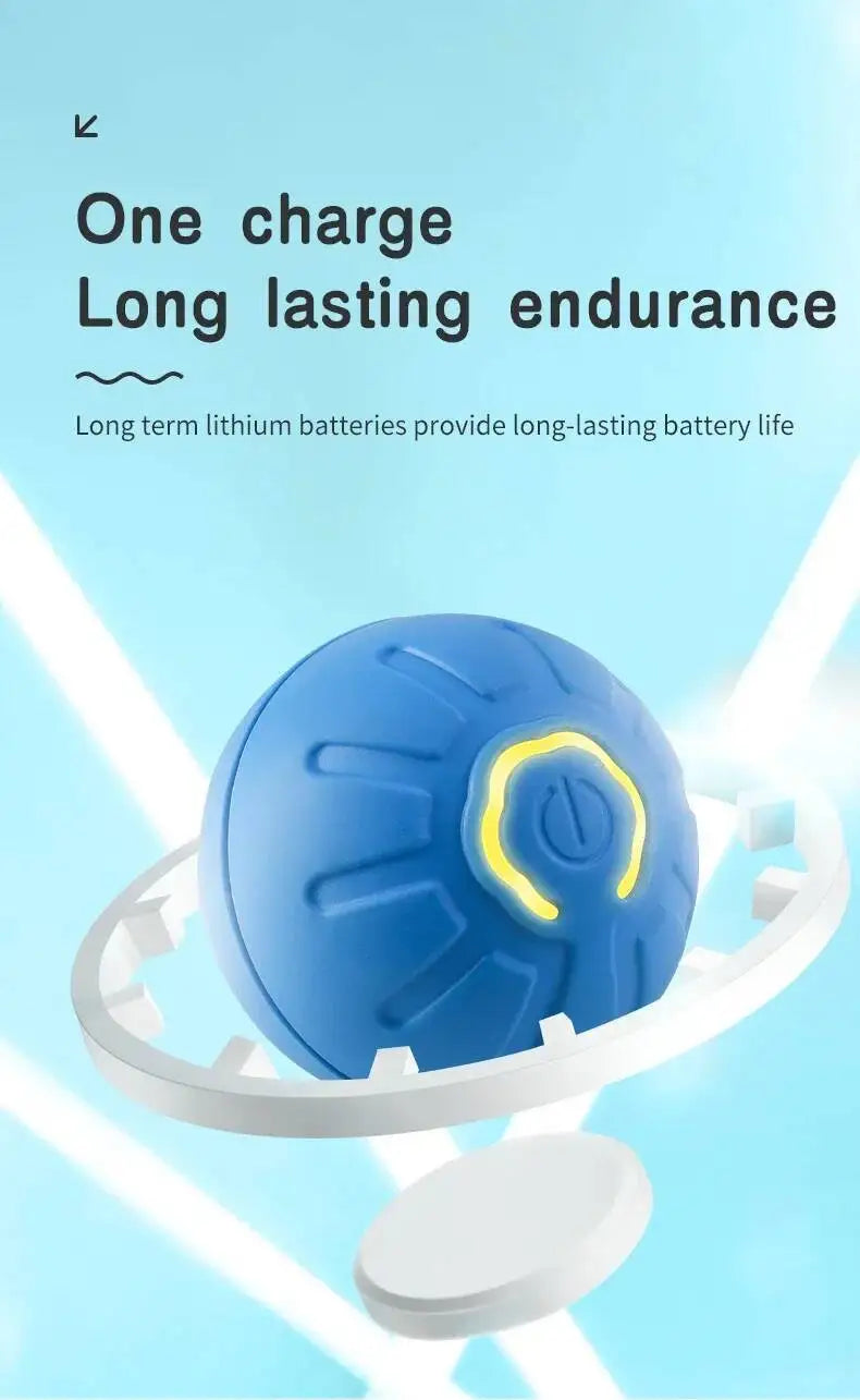 Smart Dog Toy Ball USB Rechargeable Auto Moving for Dogs & Cats