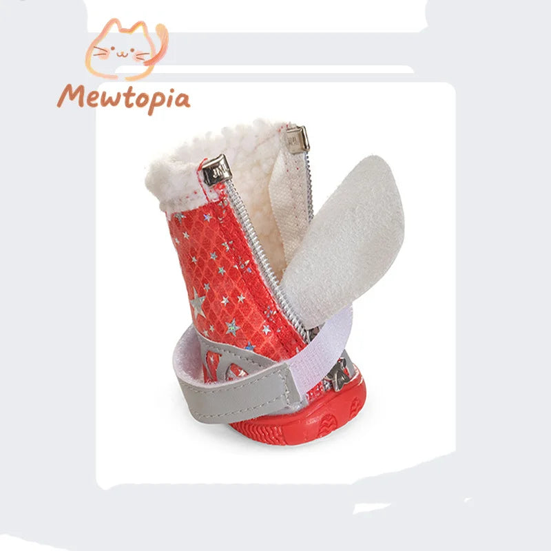 Europe And The United States Wind Non-Slip Tide Pet Shoes Breathable Mesh Pet Shoes Adorable Pet Warm Anti-Shedding Sneakers