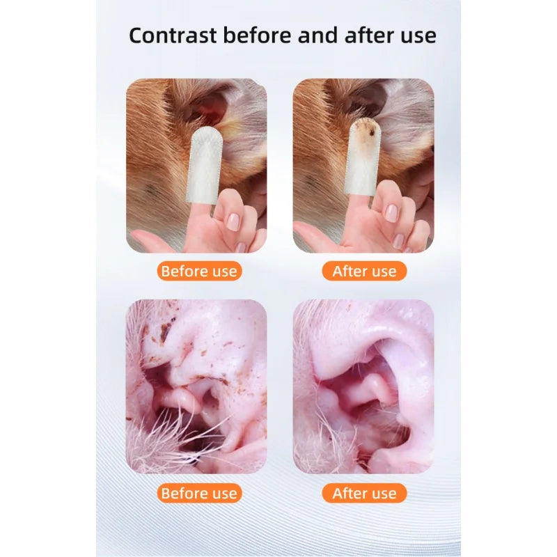 Pet Finger Wipes for Dogs & Cats