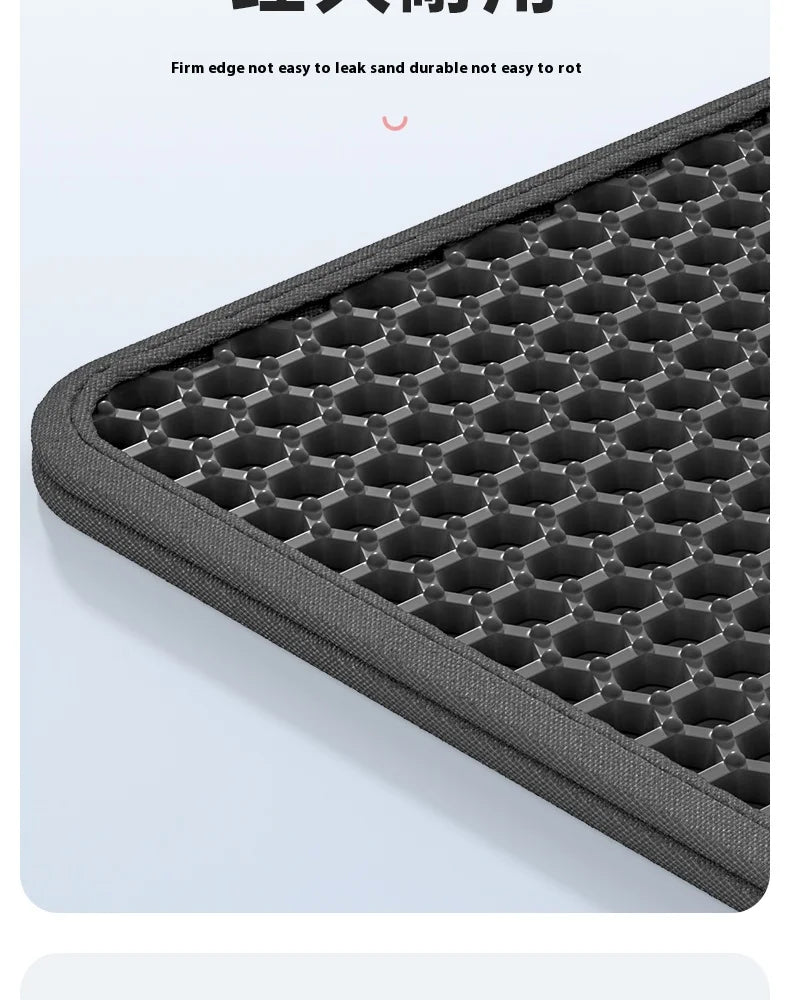 Large Cat Litter Mat Waterproof Double Layer Non Slip Litter Box Tray Pad Washable Durable Pet Toilet Training Mat