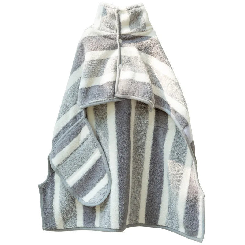 Pet bathrobe coral fleece absorbent bath towel cat dog bath dry towel medium large dog cat cleaning towel