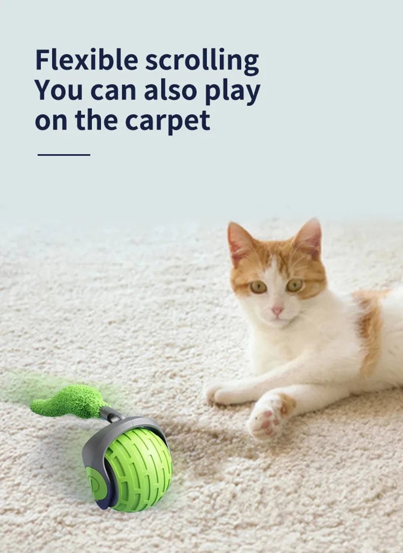 Smart Electric Rolling Cat Toy Ball — USB Rechargeable Auto-Moving Teaser