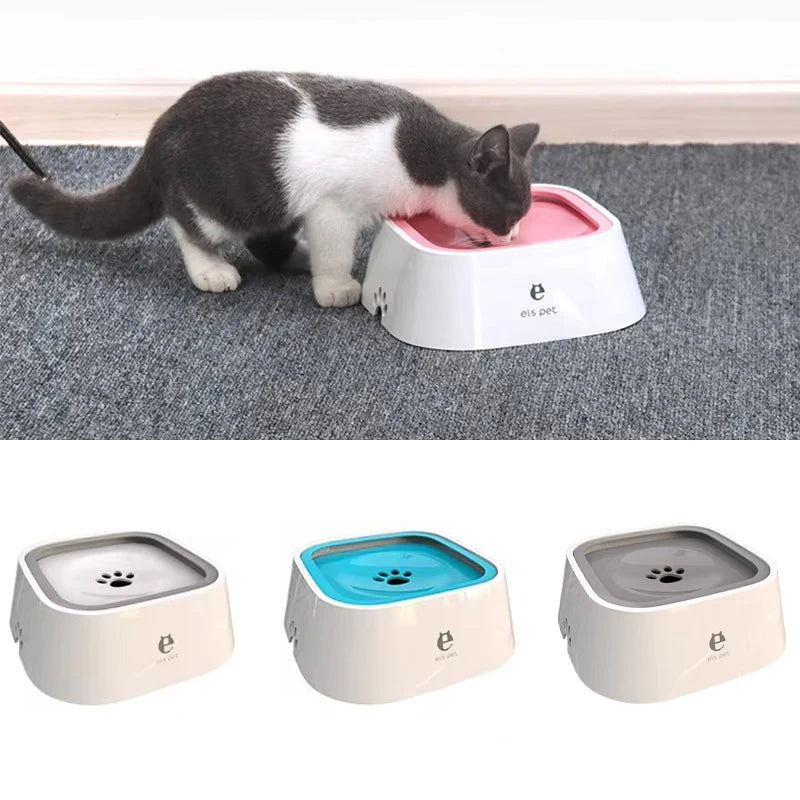 Anti-Spill Floating Pet Water Bowl for Dogs & Cats