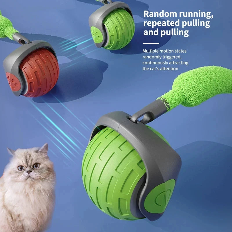 Smart Electric Rolling Cat Toy Ball — USB Rechargeable Auto-Moving Teaser