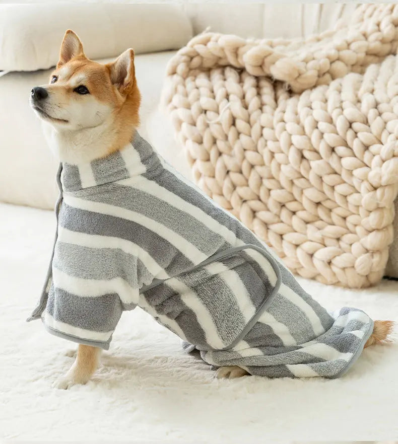 Pet bathrobe coral fleece absorbent bath towel cat dog bath dry towel medium large dog cat cleaning towel