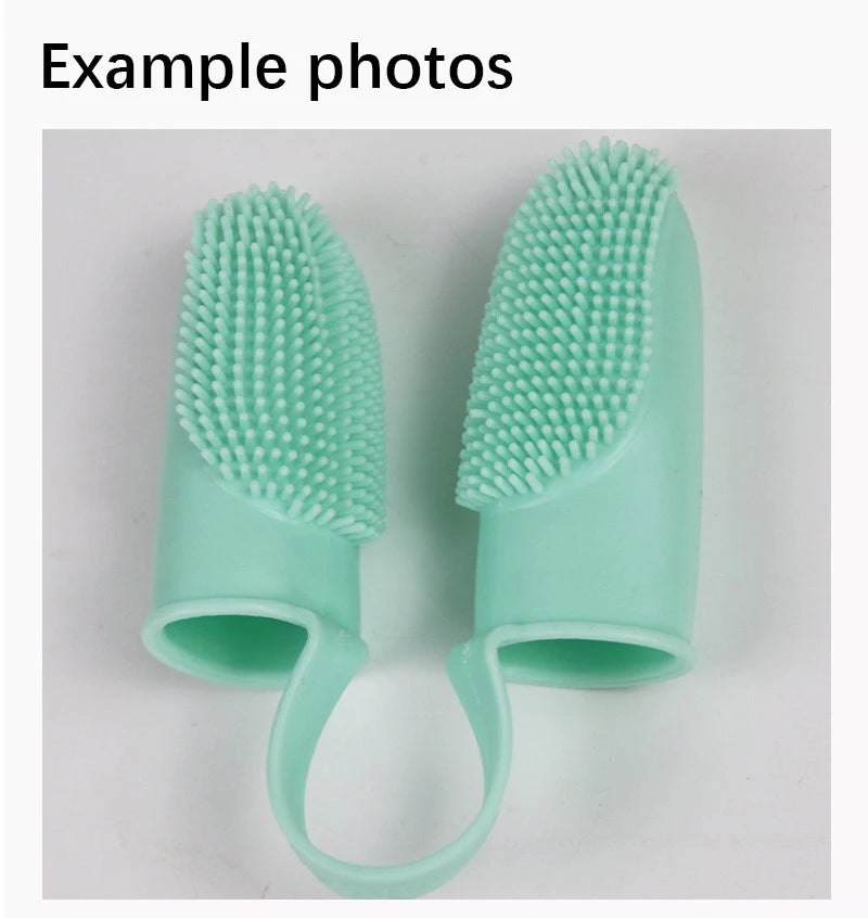 Dual Finger Pet Toothbrush — Soft Bristle Oral Cleaner for Dogs & Cats