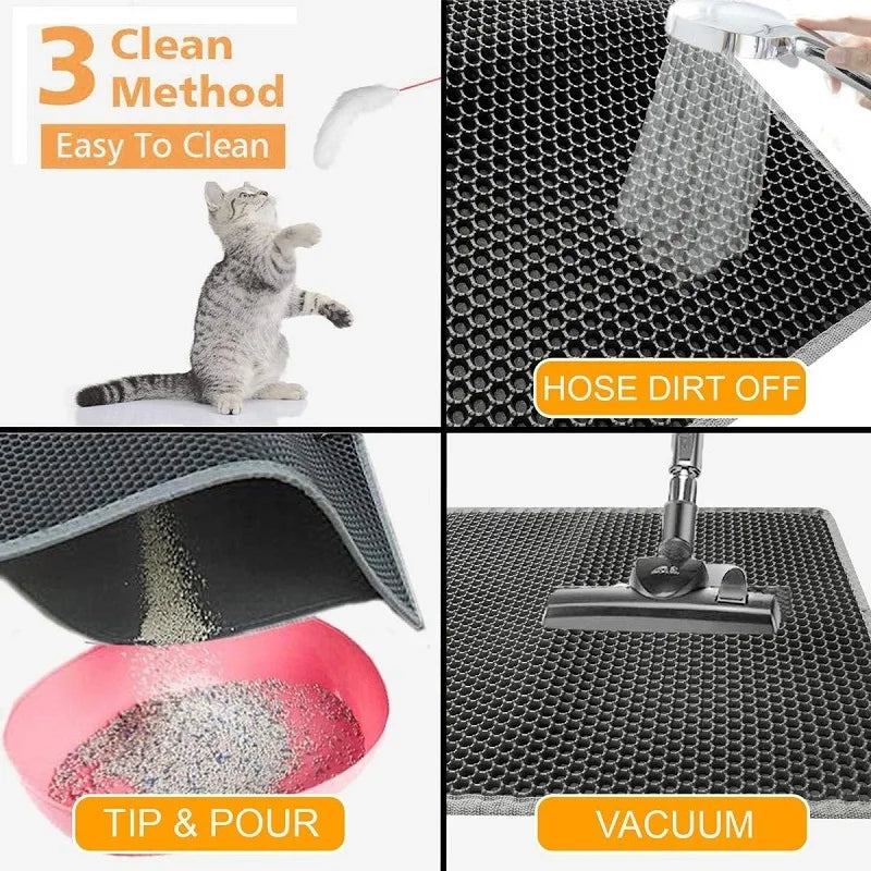 Waterproof Double Layer Cat Litter Trapping Mat