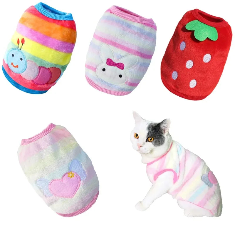 Cartoon Fleece Pet Sweater