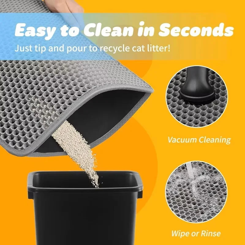 Waterproof Double Layer Cat Litter Trapping Mat