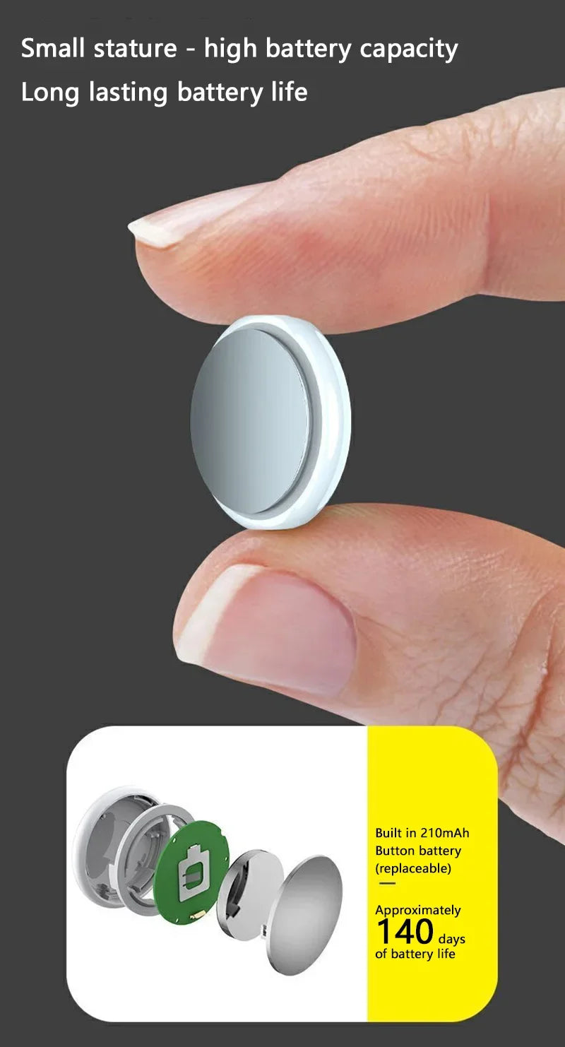 Mini Smart Anti-Lost Tracker Reminder For Pets Kids Bag Wallet 5G Bluetooth GPS Device Air Tag Finder Tracking Locator