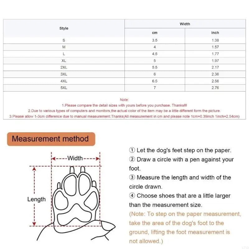 X7XD 4pack Protective Dog Shoes Versatiles Pet Sneakers Breathable Dog Footwear