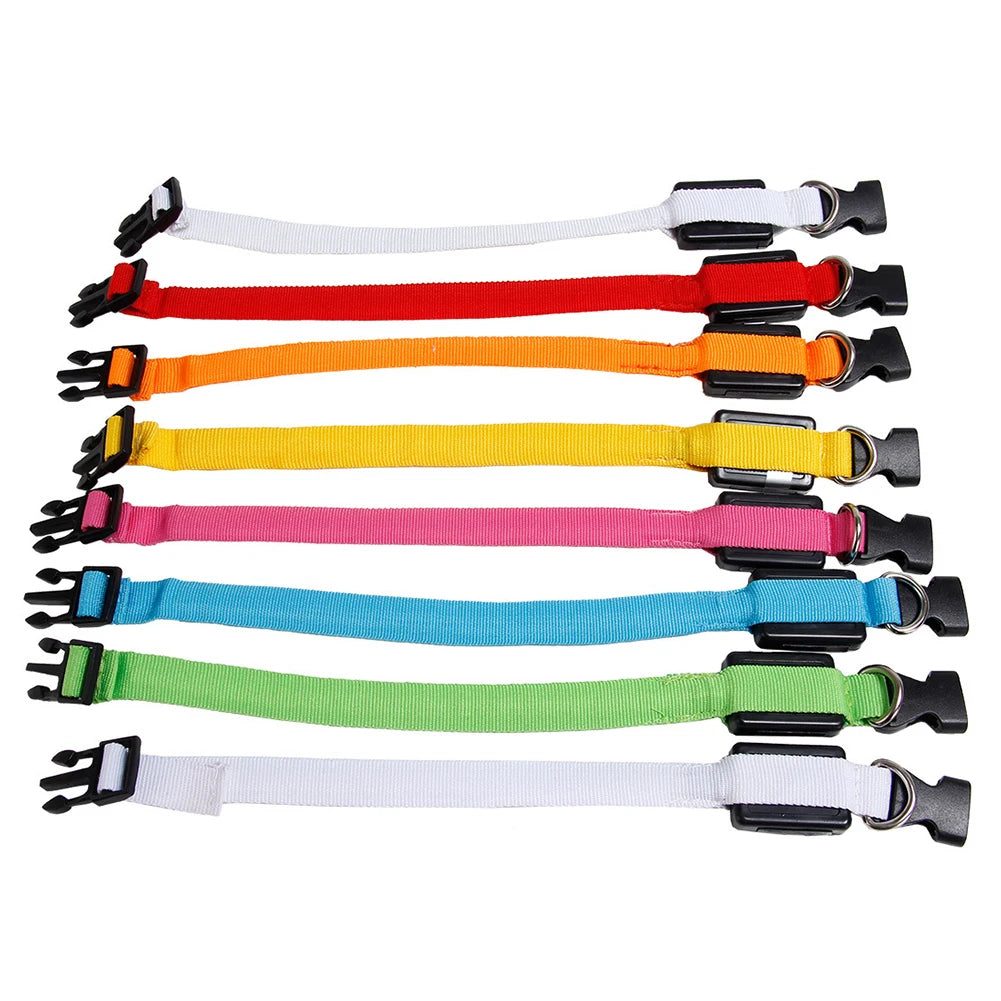 LED Glow Dog Collar — Anti-Lost Night Safety Collar for Small Dogs & Cats