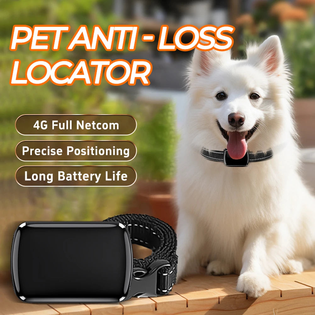 Pet GPS Tracker with Adjustable Collar Smart Pet Locator Cat Tracker for Dogs and Cats
