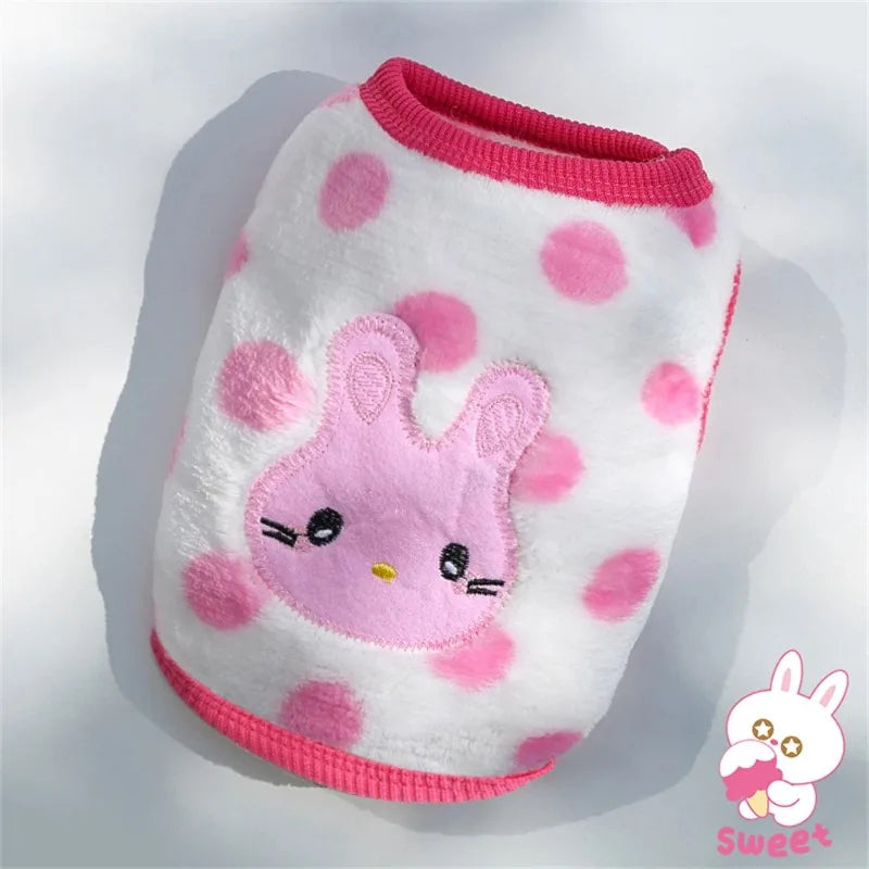 Cartoon Fleece Pet Sweater