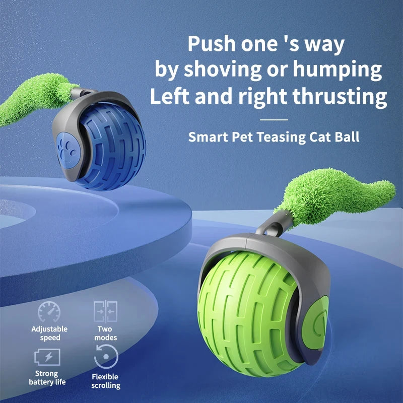 Smart Electric Rolling Cat Toy Ball — USB Rechargeable Auto-Moving Teaser