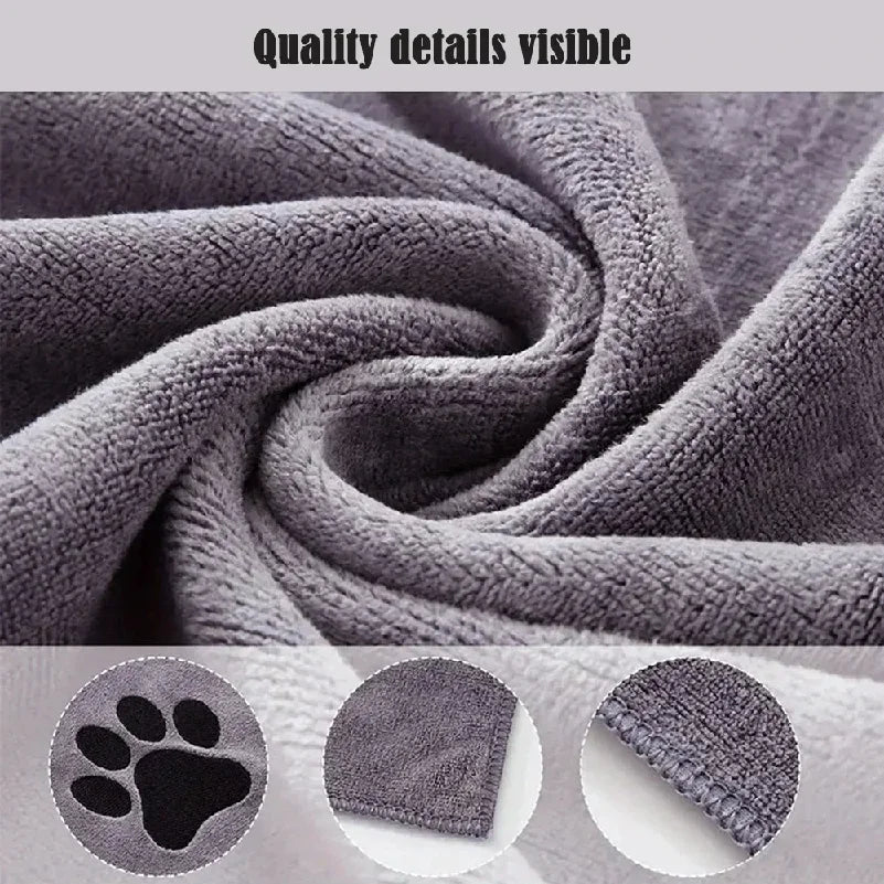Super Soft Microfiber Pet Bath Towels — 3 Size Options