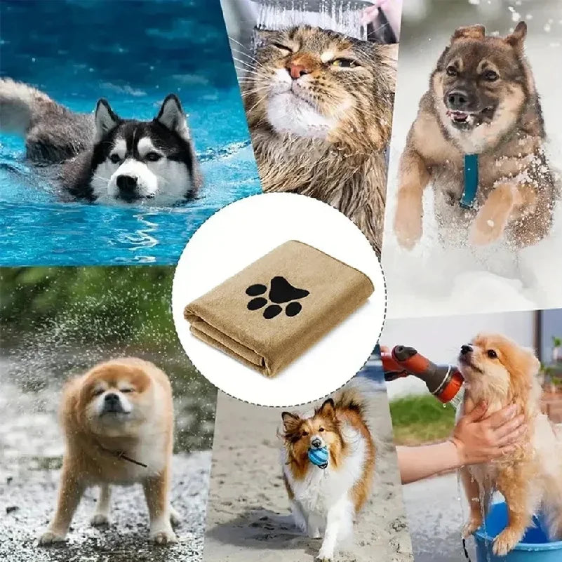 Super Soft Microfiber Pet Bath Towels — 3 Size Options