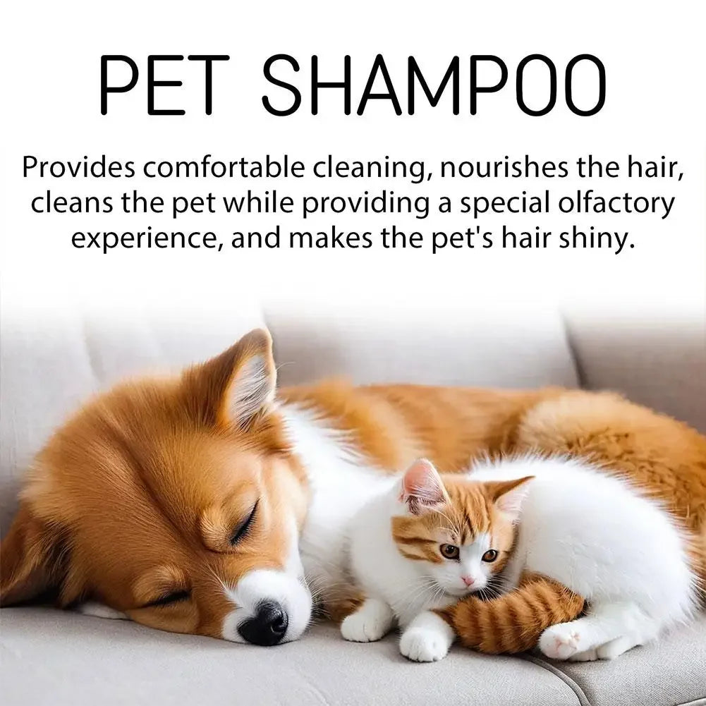 Pet Shampoo Softening & Odor-Removing Shower Gel for Cats & Dogs