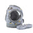 Pawfect Picks Hub gray plaid polyester dog harness and leash set with breathable mesh lining for small pets